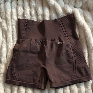 AYBL Women's Chocolate High-Waisted Athletic Shorts